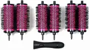 LIGICKY Blowout Brush Set with Detachable Barrels Round Brushes Hair Styling Tool, 1 Handle 6 Barrels, Small Medium Large