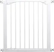 Safety Gate Extra Wide Expandable Walk Thru Baby Gate Suitable for 78cm-154cm Wide, Size Customizable (Color : White, Size : 126cm-133cm)