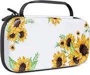 Lokigo Nintendo Switch Case OLED Model 2021/Switch Case 2017, Carry Case for Nintendo Switch Travel Case Girls with 16 Games Card Slots for Nintendo Switch Console Joy-Con & Accessories (Sunflower)