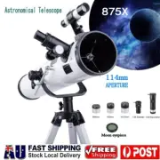 Pro Astronomical Telescope 114mm Aperture 875X Zoom HD High Resolution