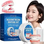 New Fit Denture Silicone Reline Kit, Greatfit Denture Silicone Reline Kit, Soft Denture Reline Kit - Denture Silicone Reline Kit, for Men and Women Silicone Reline Denture Set(1pcs)
