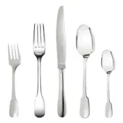 Christofle France Cluny Silver Plated 5 Piece Place Setting Set New #Q1