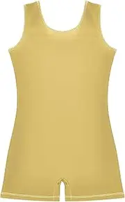 [ODAWA] Jasmine Girls Gymnastics Leotard One-Piece Kids Unitard Biketards with Shorts Leotards for Toddler 2-10T