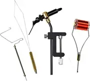 AmazingJul 5Pcs Premium Fly Tying Tool Kit Fly Tying Thread Hook Tool Fishing Tackle