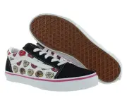 Vans Old Skool GS Girls Shoes Size 5.5, Color: Black/Black