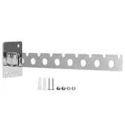 8 Hole Foldable Hanger Wall Mounted Space Saving Clothes Drying Rack Closet Storage Organizer