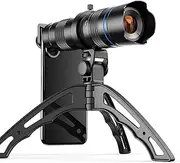 All Metal Monocular Telephoto External Universal HD Zoom 20-40x Zoom Telescope Outdoor Dual Setting for Mobile Phone with Tripod