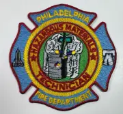 Philadelphia Fire Hazardous Materials Technician Hazmat Pennsylvania PA Patch L4