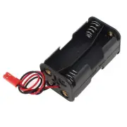 Spring Clip Dual Layer Battery Case Holder 4x1.5V AA for 02070 1/10 Nitro RC Car
