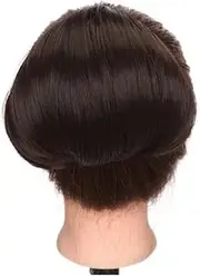 Synthetic Scrunchy Hair Bun Clip in Extension Hair Hair Extension Updo Donut Chignon Drawstring Women Chignon Fake Hair(Dark brown)