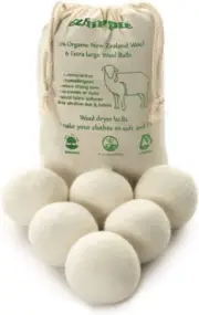 Natural Wool Dryer Balls - Fabric Softner Reducing Wrinkles and Resuable...
