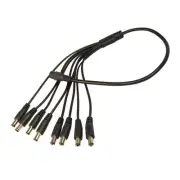 HQRP Cable divisor CC hembra a 8 macho para ZMODO 700TVL PS-115 cámara tipo bala