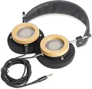 okcsc WTD-3 Wired Open Backed Stereo Headphones Professional HIFI Audiophile 40mm Dynamic Drivers On-Ear Headphones Classic Maple Wooden Over Ear Headset with 3.5mm Stereo Replacement Cable
