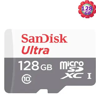 SanDisk 128GB 128G microSDXC【100MB/s 灰】Ultra microSD micro SD SDXC UHS UHS-I Class 10 C10 SDSQUNR-128G 記憶卡 手機記憶卡