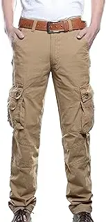 [Maiyifu-GJ] Men's Multi-Bag Loose Straight Trousers High-Waist Sports Casual Pants Sweat-Absorbing Quick-Drying Overalls