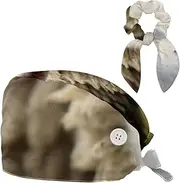 [YTYVAGT] Scrub Caps Women,Scrub Hats Suitable for Women,Animal Alpaca Pattern