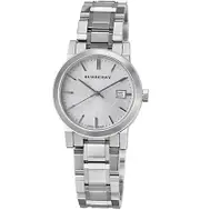 Burberry Bu9100 Ladies Stainless Steel Bracelet Watch Silver One Size