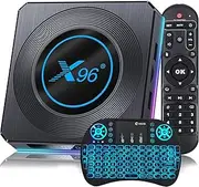 Android TV Box 11.0, 4GB RAM 64GB ROM Set Top Box Amlogic S905X4, Dual-WiFi 2.4G/5G Ethernet 1000M LAN Bluetooth 4.2 with 8K/6K/3D/USB 3.0 with Wireless Mini Keyboard,2gb+16gb