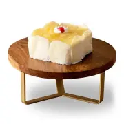 Cake Stand, Wooden cake stand, Tripod cake stands, cake plate brass base