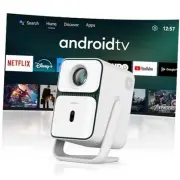 [Android TV 11.0 & 1080P Native] Projector with WiFi and Bluetooth, T2 Ultra