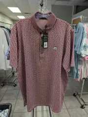 NWT MEN'S GREYSON MOONSHINE POLO, SIZE: L, COLOR: QUARTZ (N02)