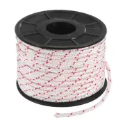 Recoil Starter Rope Pull Cord 5mm 30m for Mower [White Red]
