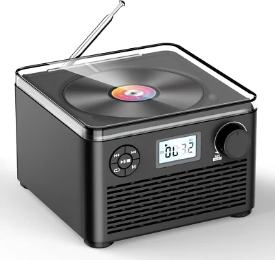 Dual Portable CD Player with Bluetooth, FM Radio, USB, and Headphone Jack
