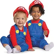 Disguise Infant Mario Costume, Official Super Mario Bros Outfit for Babies, Mario, (12-18 months)