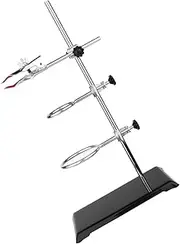 GARVALON Experimental Stand Flask Clamp Ring Clamp Laboratory Support Rings Laboratory Stand Clip Table Rod Stand with Clamps Laboratory Metalware Laboratory Supporting Tool