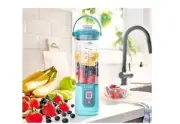 Ninja Blast Portable Rechargeable Blender 18 oz.- Aqua Marine - New