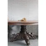 法國文藝復興風格橡木古董桌 歐洲古董老件(03_N-10-5)【小學樘_歐洲老家具】