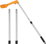AwObEpl Gutter Cleaning Tool with Long Handle Ergonomic Rust Resistant Roofing Leaf Shovel for Home Residence Commercial Building Garden
