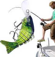 Fishing Bait, Bass Fishing Bait, Deep Fishing Bait, Realistic Multi-Denied Bait, Accessories for Saltwater and Freshwater