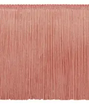 Chainette Fringe Trim 8 inch, Style# CF08, Color# 07 - Rose Pink [11 Yards]