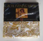 VINTAGE ACTIL DOUBLE BED SHEET SET EVENING WEAR DOUBLE P/CASES MOROCCO NEW