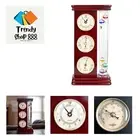 Analog Weather Station, with Galileo Thermometer, a Precision Quartz Clock, a...