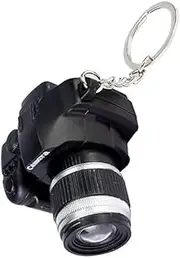 [Jinshining] Black Camera Keychain with Sound, Key Ring Decor Bag Wallet Pendant,Mini Camera Design Keychain Cute Novelty Ring Child Toy Kids Key Chain Pendant Creative Gift Key Chain Decorative, Accessories, 1