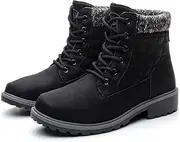 [sofysofy] Women Work Hiking Boot - Hike Ankle Outdoor Non Slip Composite Construction Lightweight Waterproof Comfortable Black White