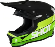 Shot Furious Story Motocross Helmet, black-green, Size S for Men Black Green