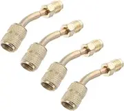 MUELODSIC 4Pcs Durable Mini Split Adapter Quick Couplers Air Conditioner Hose Fitting for HVAC Systems Easy to Use Construction Compatible with Standard Connections