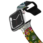 Apple Watch Series 4-6, SE (40mm) Impact Band mandala cirque festival silver apple watch band