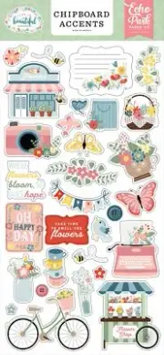 Life Is Beautiful Chipboard 6"X13"-Accents