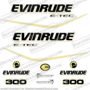 Fits Evinrude 300hp E-Tec Decal Kit - Light Yellow
