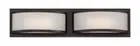 Nuvo 62-315 - 2-Lights Wall Mounted LED Wall Sconce in Georgetown Bronze Finish