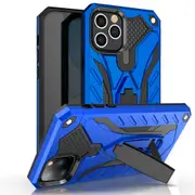 For iPhone 12 Pro/12 Case, Armour Strong Shockproof Tough Cover Kickstand, Blue
