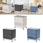 Rolling Laundry Basket Foldable Modern for Nursery Utility Room Laundry Room