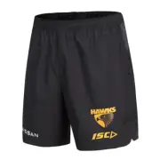 Hawthorn Hawks ISC AFL Mens Training Shorts | Carbon grey by Sporting House