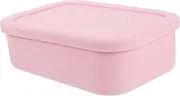 CATIEBYE Silicone Lunch Box Reusable Freezer Food Container Sealing Lid Microwave Safe Portable Bento Container for Boys and Girls Adults