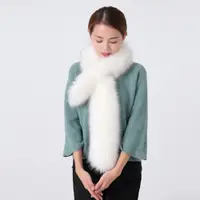 在飛比找ETMall東森購物網優惠-加長款皮草圍巾冬季女仿狐貍毛