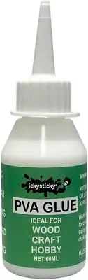 Ickysticky PVA Glue 60 Ml Non-Toxic, Dries Clear - Craft Supplies, DIY Projec...